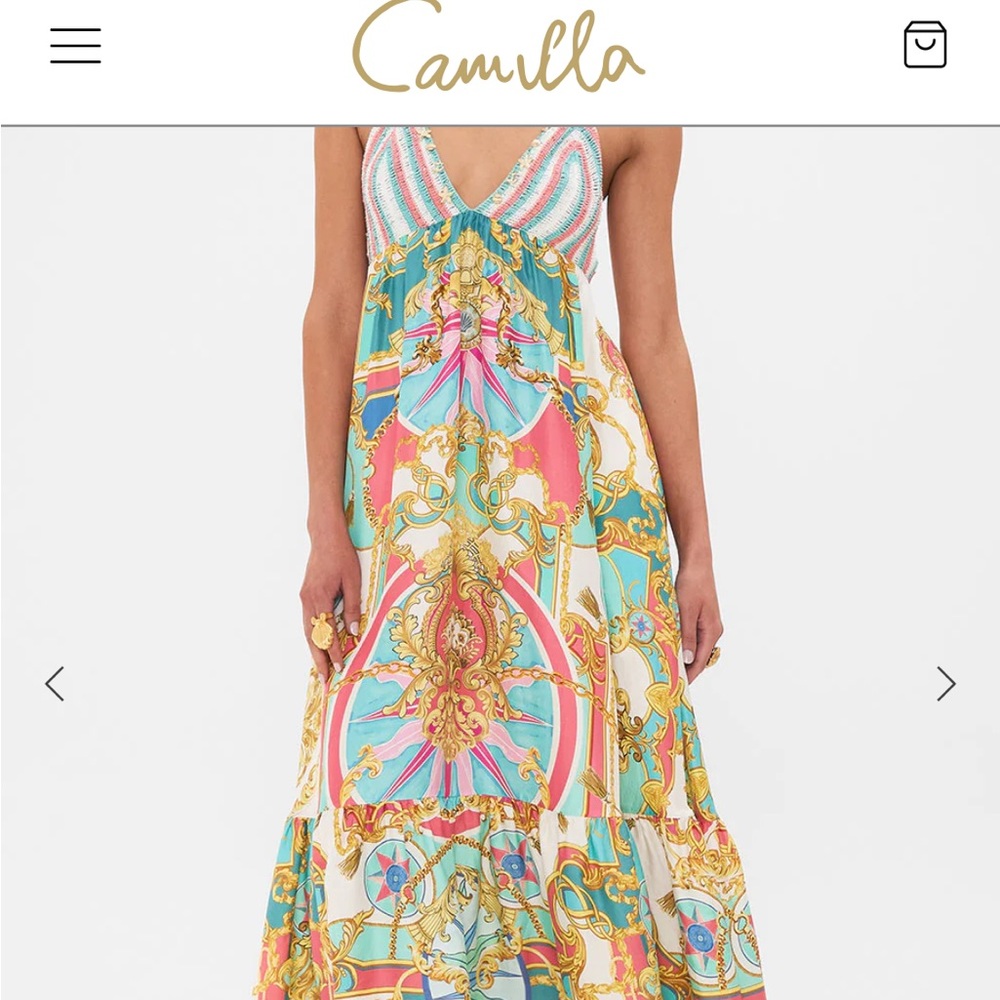 Jane & Delancey 🌹 shirt, top blouse tunic sleeve button collar paisley nautical - Picture 12 of 12